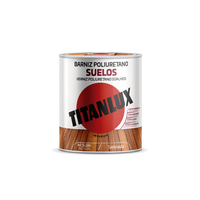 Barniz suelo poliuretano satinado 4 lts.