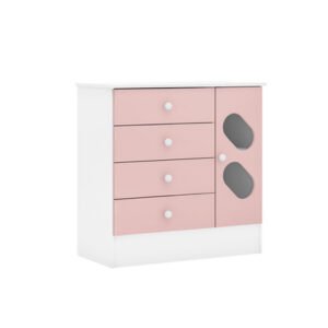 Cómoda Stop Blanco Rosa